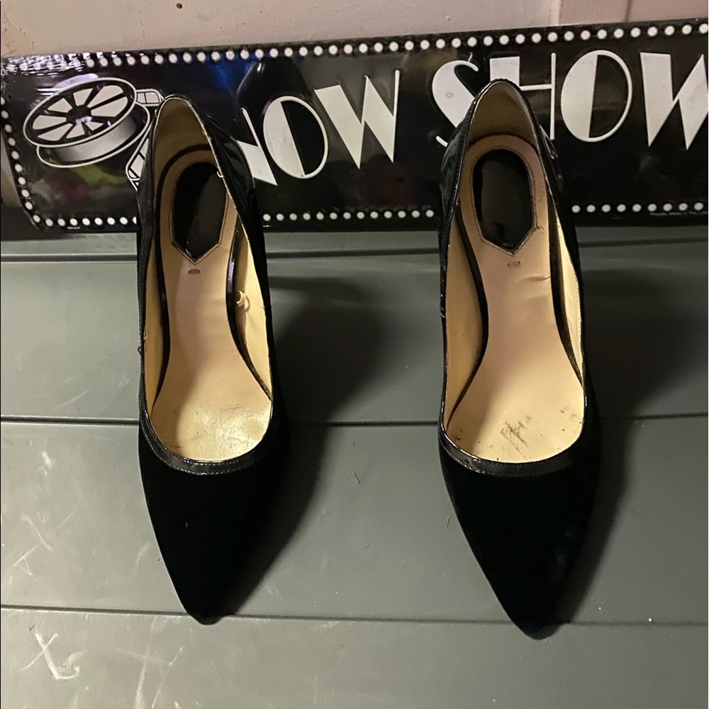 Velvet heels